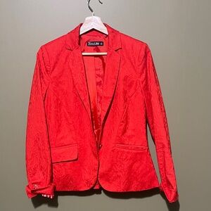 Vibrant Red Women's Blazer